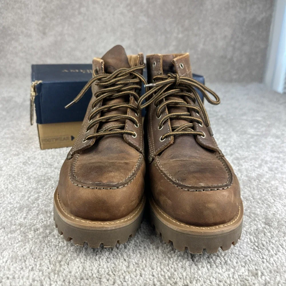 American Eagle Mens Brown Leather Chukka Ankle‎ Lace Up Shoe Size 13 2401-207